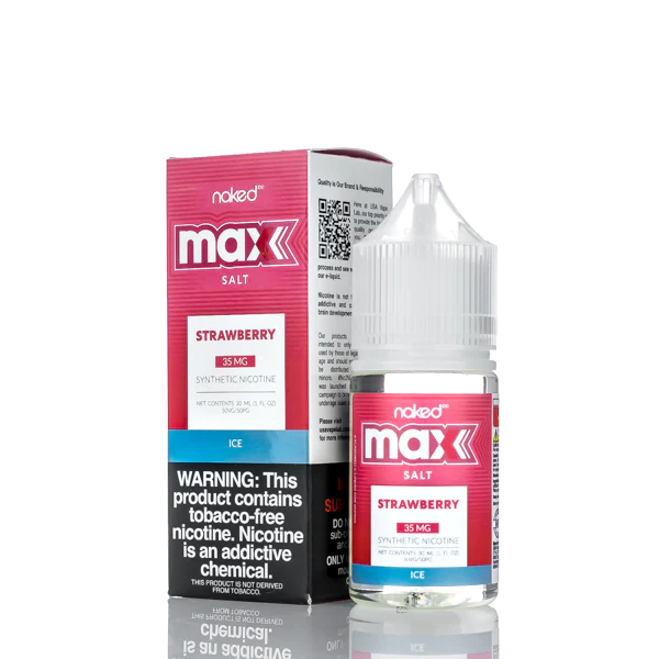 Naked Max Salt Strawberry Ice Mg Empire Smoke Distributors