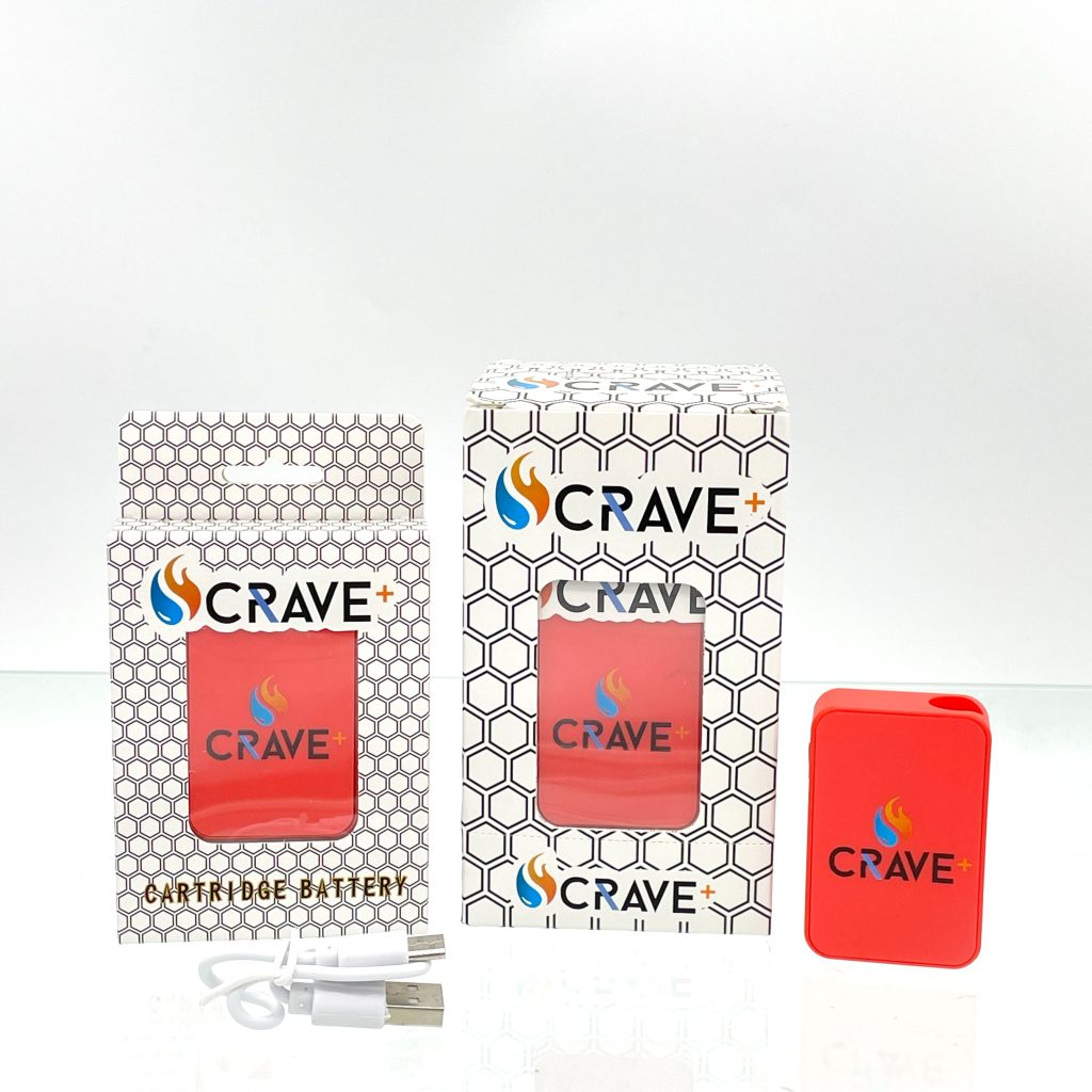 CRAVE PLUS CARTRIDGE BATTERY RED 5CT BOX Empire Smoke Distributors