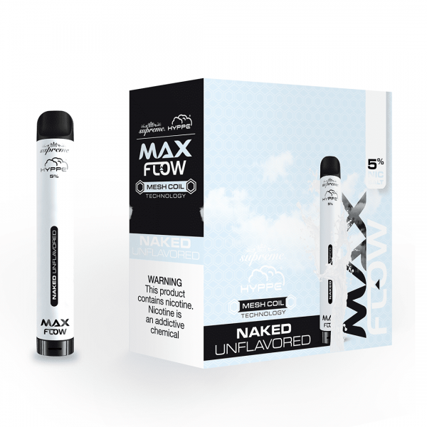 Hyppe Max Flow Supreme Naked Unflavored Pf Box Of Empire Smoke Distributors