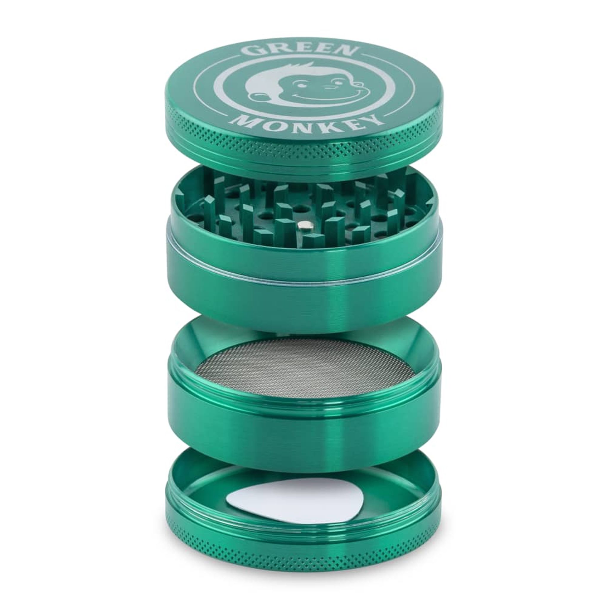 GREEN MONKEY CAPUCHIN ZINC GRINDER 63MM 4 PART Empire Smoke Distributors