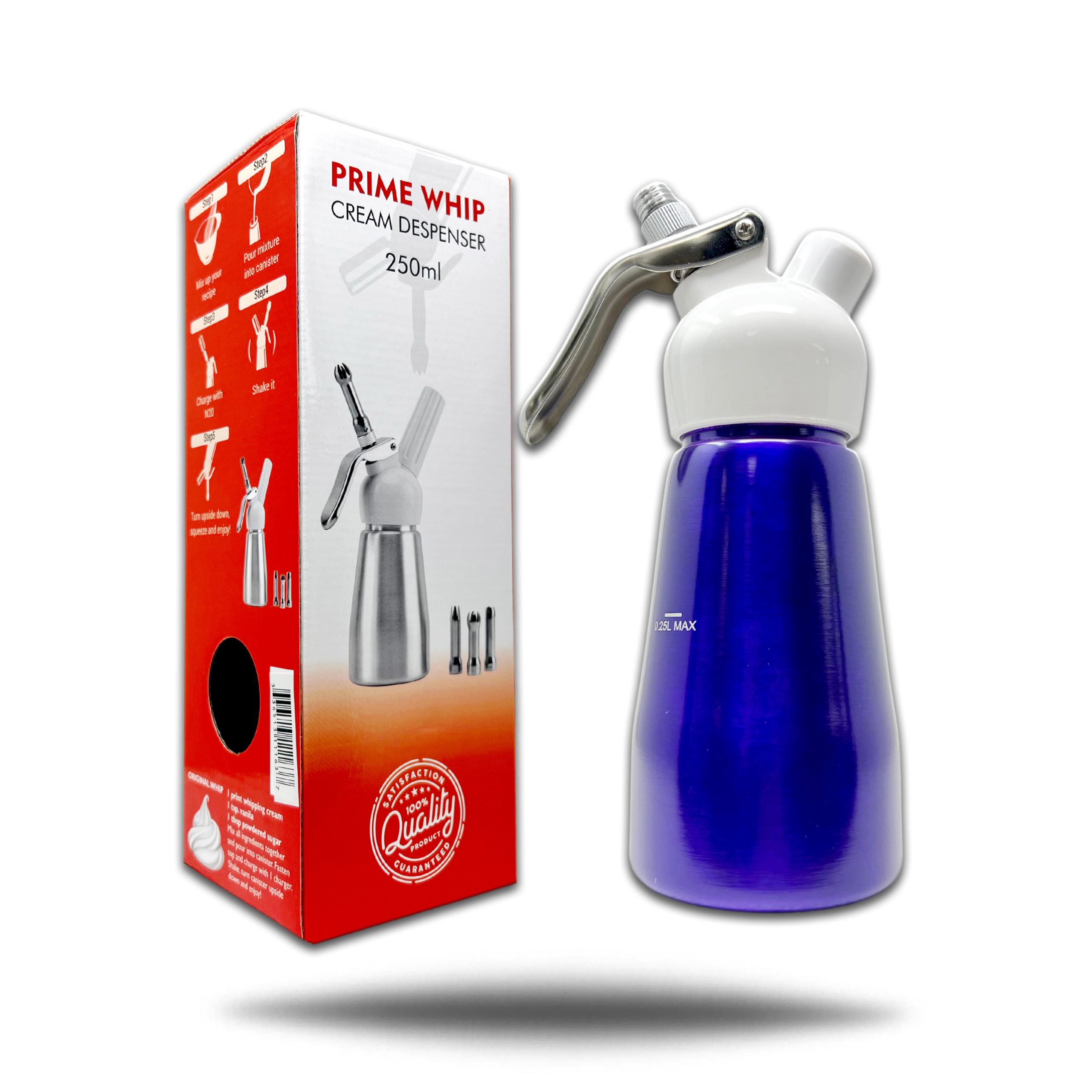 PRIME WHIP CREAM DISPENSER REGULAR 250ML PURPLE Empire Smoke Distributors
