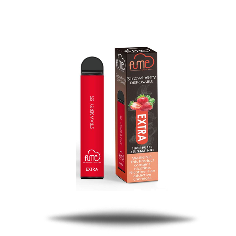 FUME EXTRA DISPOSABLE 1500PF STRAWBERRY BOX OF 10 Empire Smoke