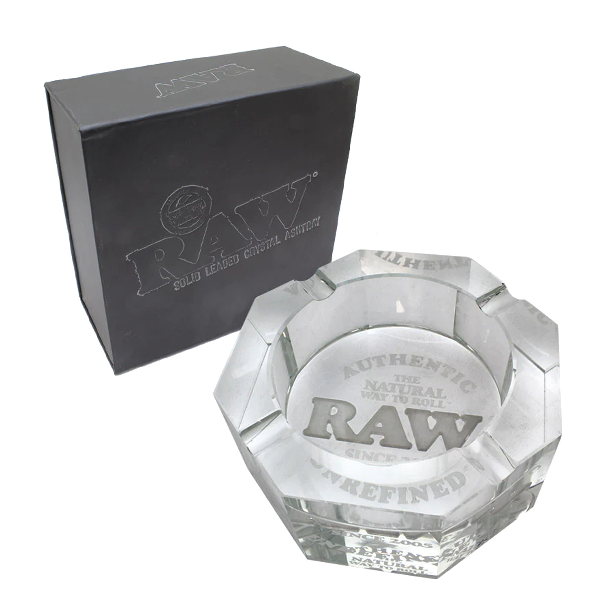 RAW LEAD FREE CRYSTAL ASHTRAY Empire Smoke Distributors