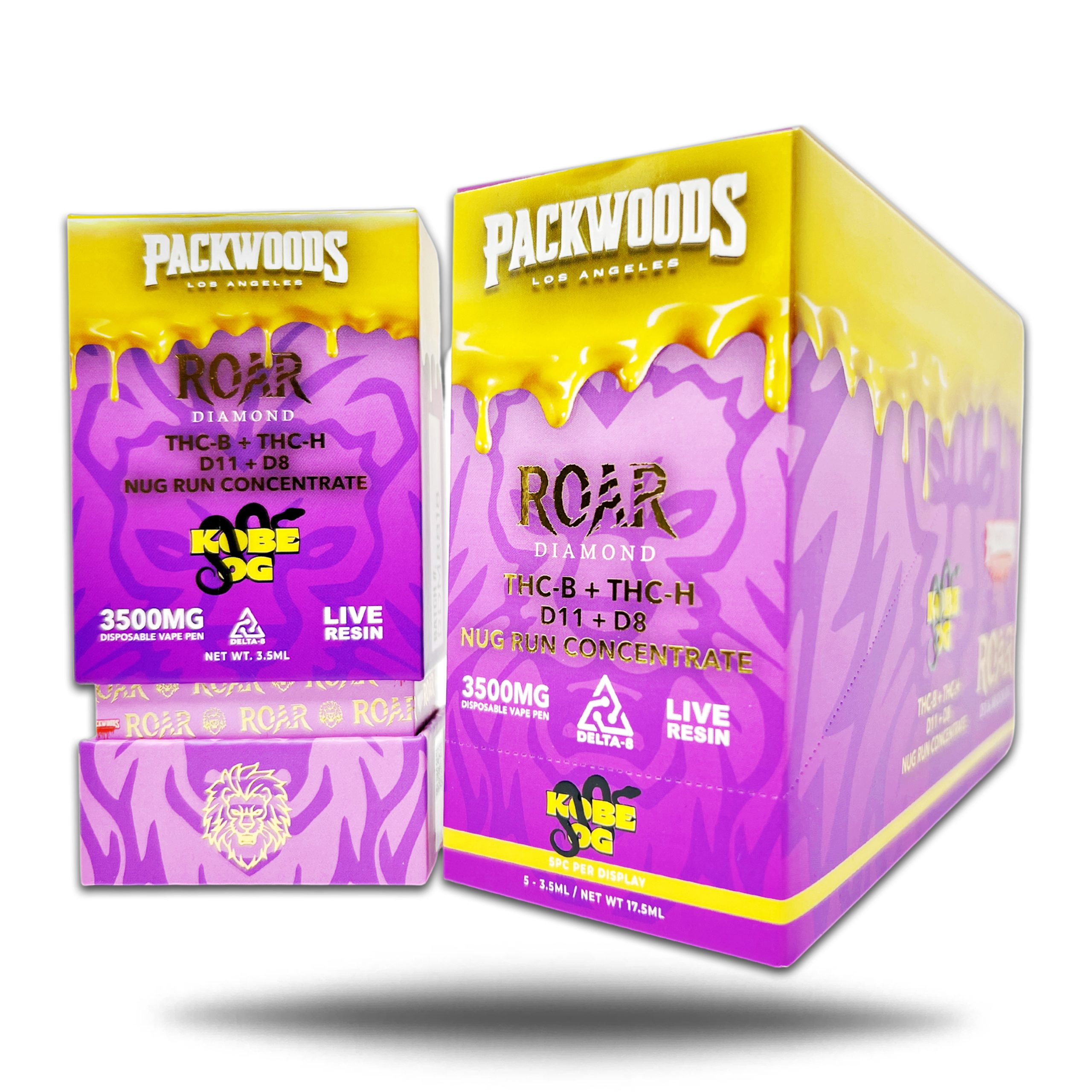 Roar x Packwoods Disposables, 3500mg