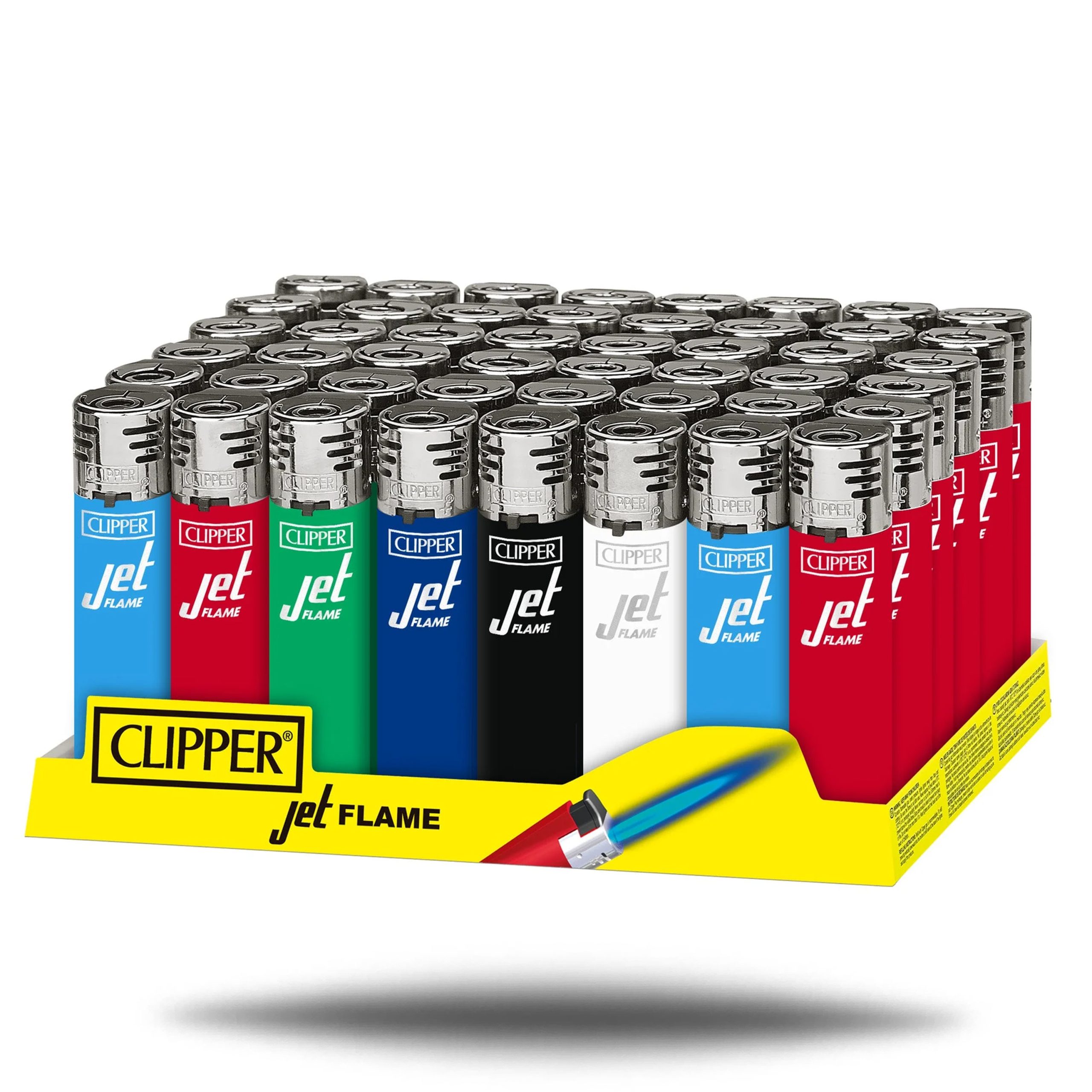 CLIPPER LIGHTER JET FLAME SOLID ASSORTED 48CT Empire Smoke Distributors