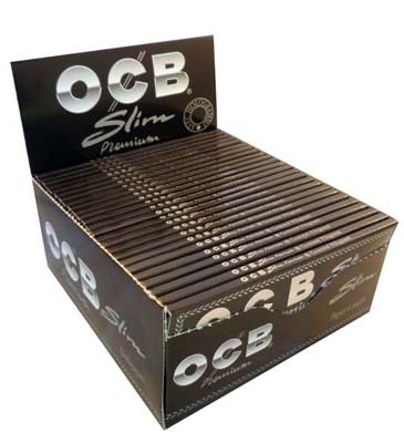 OCB KING SIZE SLIM BLACK CIGARETTE PAPER 24 PER BOX – Empire Smoke ...