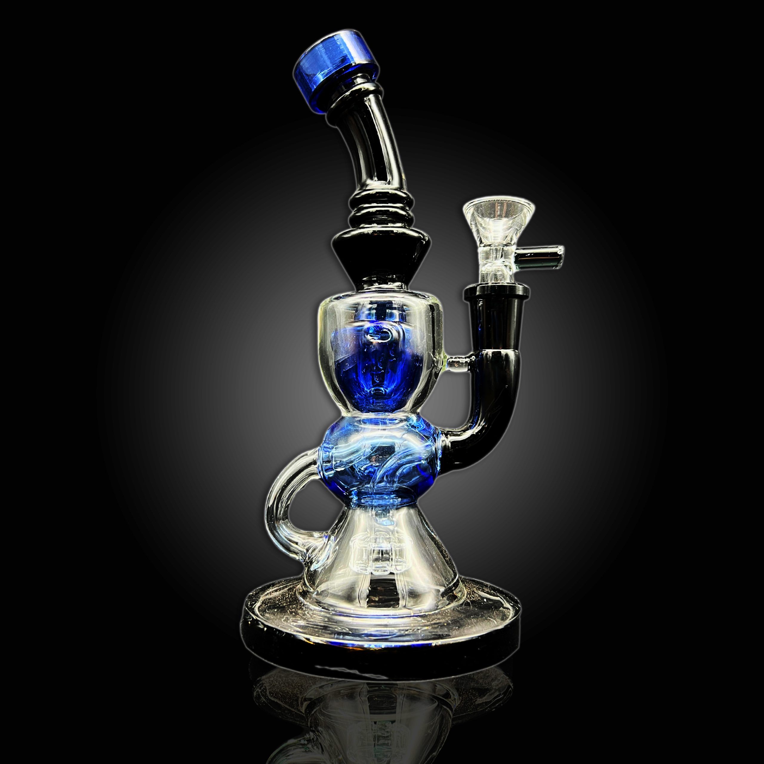 8'' ALPHA SHOWER HEAD BALL KLEIN RECYCLER WATER PIPE BLUE - Empire ...