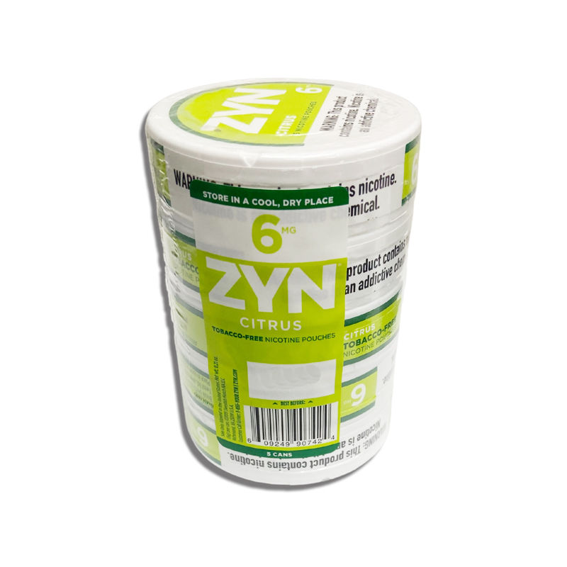 ZYN Nicotine Pouches, Classic, 6 mg, 15 Pouches, 5 ct