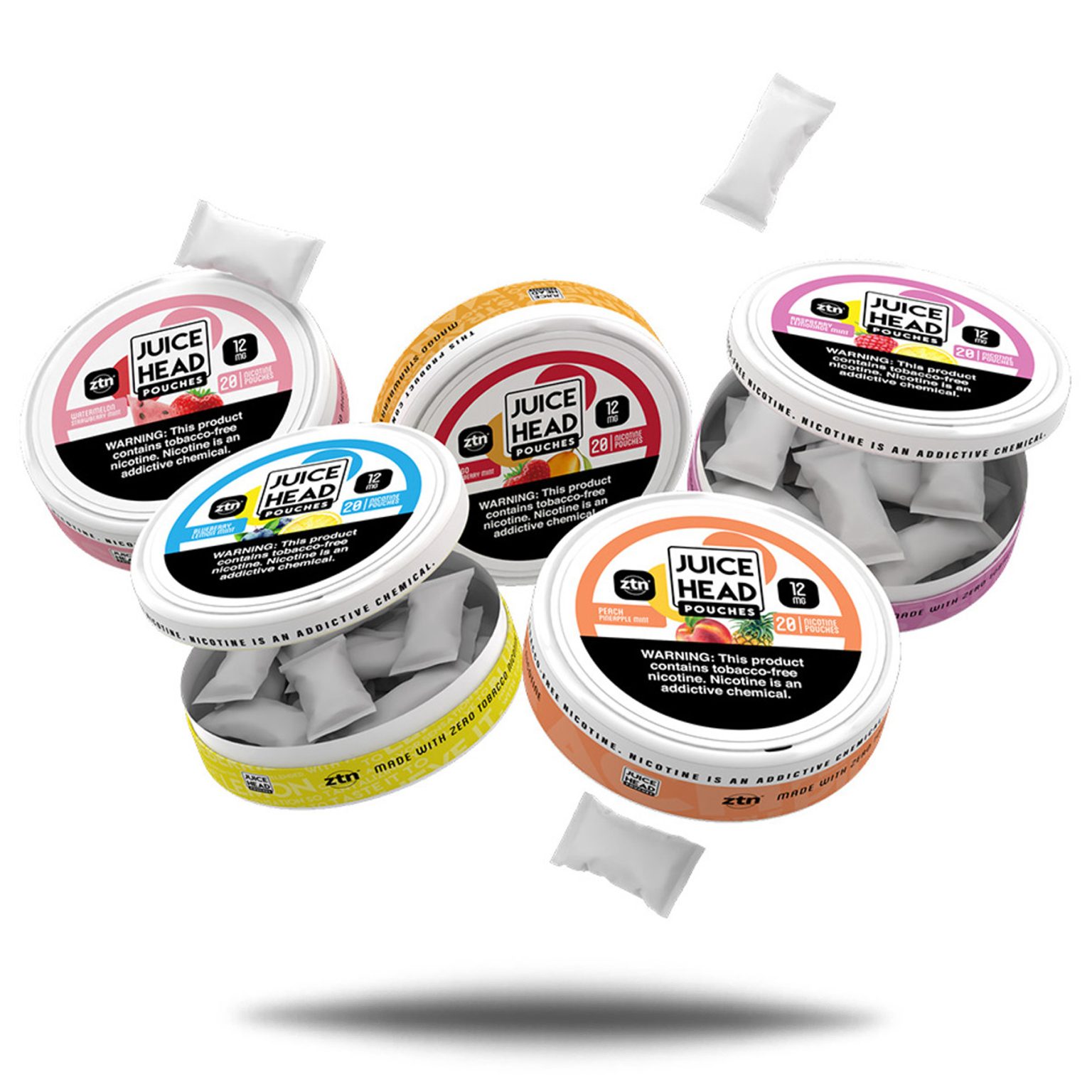 JUICE HEAD NICOTINE POUCHES 12MG PACK OF 5 Empire Smoke Distributors