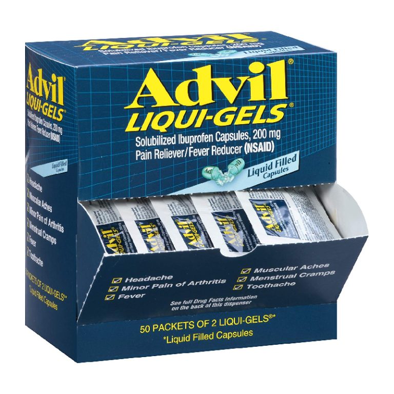 ADVIL LIQUID GEL LOOSE 50CT Empire Smoke Distributors