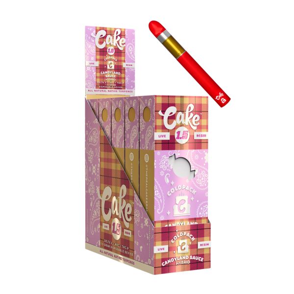 CAKE COLD PACK LIVE RESIN DELTA 8 HXC THCP DISPOSABLE 1.5GM CANDYLAND