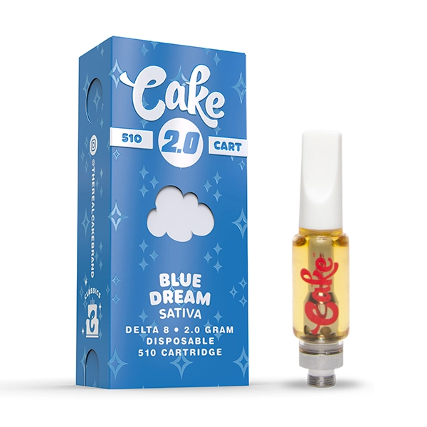 CAKE DELTA 8 510 CARTRIDGE 2GM BLUE DREAM (SATIVA) BOX OF 5 Empire