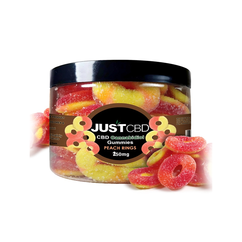 Just Cbd Gummies 250mg Peach Rings Empire Smoke Distributors 1459