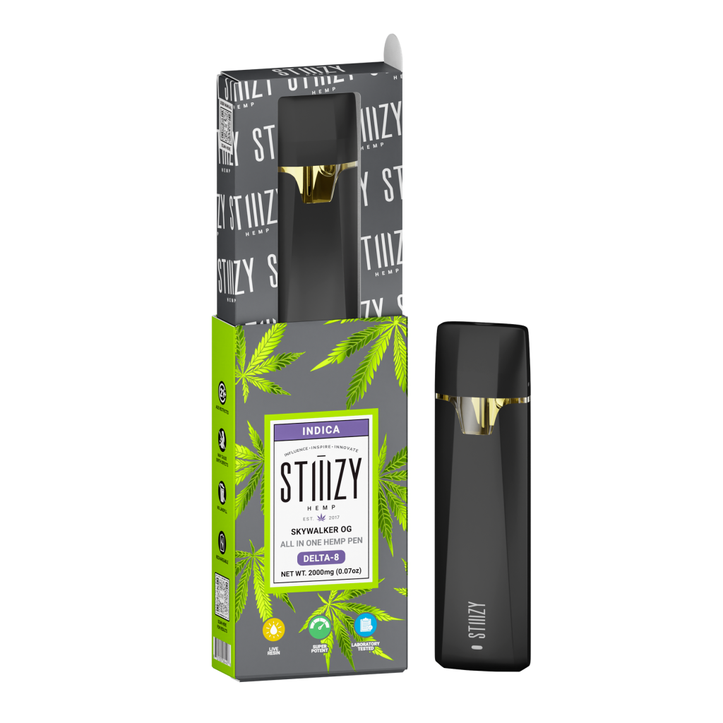 STIIIZY AIO DISPOSABLE DELTA 8 2GM BOX OF 10 Empire Smoke Distributors