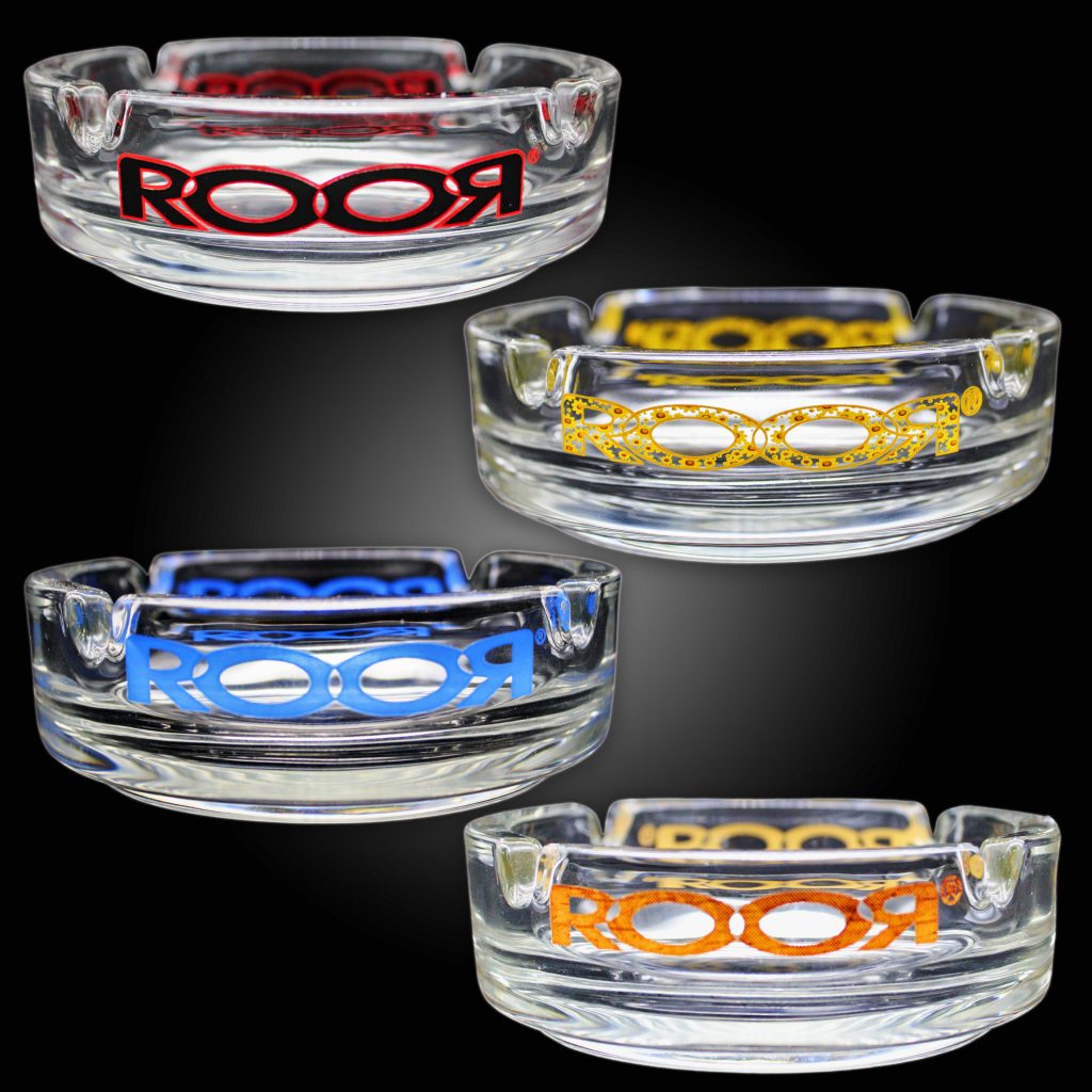 ROOR GLASS CRYSTAL ASHTRAY (ROUND) Empire Smoke Distributors