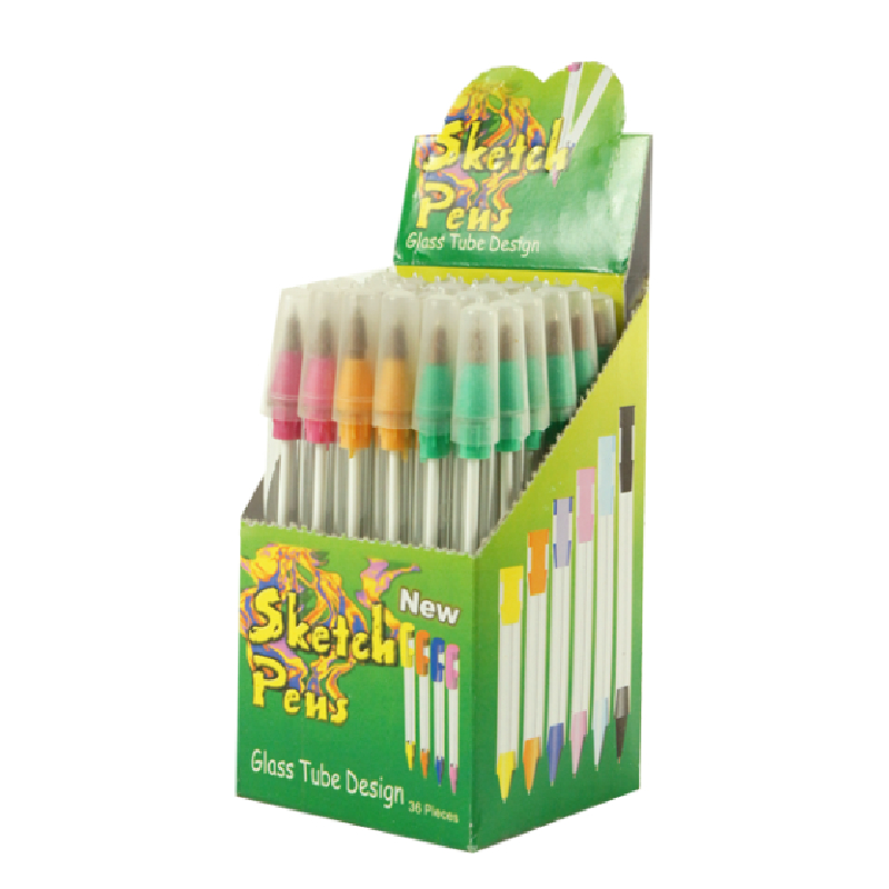 SKETCH PENS GLASS TUBES 36CT BOX. - WHOLESALEONLINE1