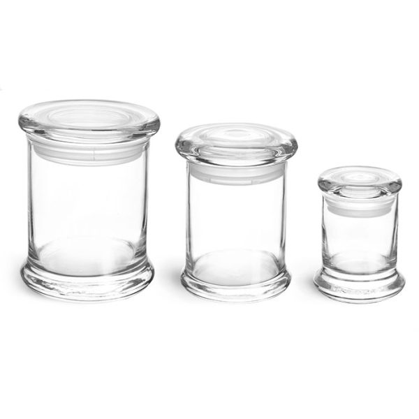 AIRTIGHT GLASS JAR MEDIUM Empire Smoke Distributors