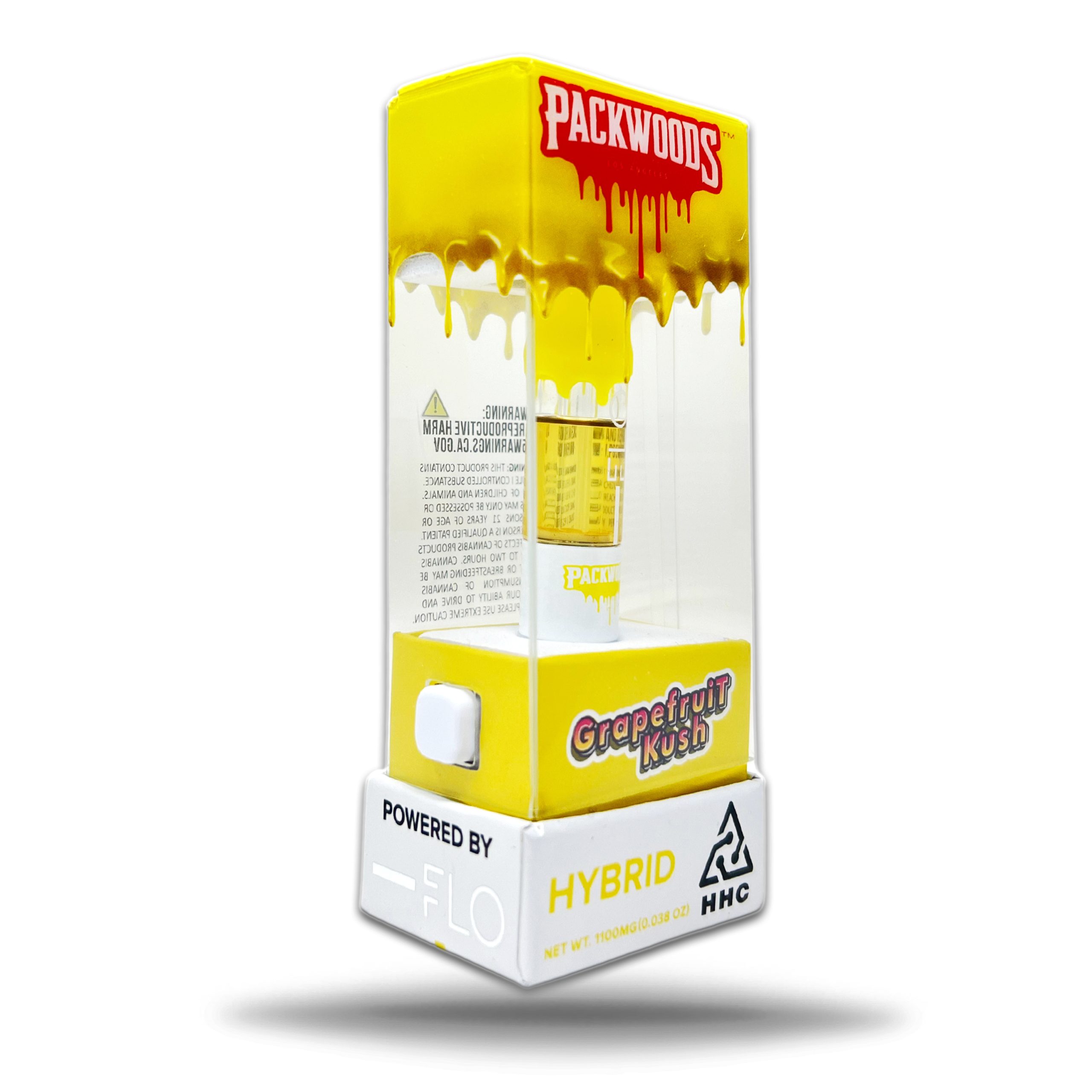 PACKWOODS FLO HHC CARTRIDGE 1100MG GRAPEFRUIT KUSH (HYBRID) BOX OF 5