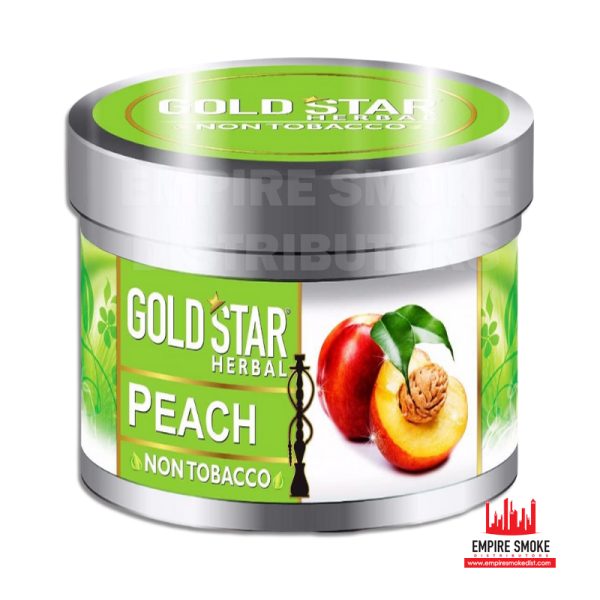 GOLDSTAR Herbal NON Tobacco Smoke PEACH Flavor Premium Hookah 200 gm