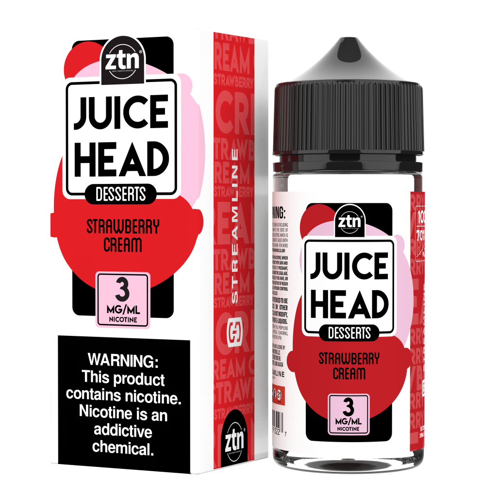 JUICE HEAD DESSERTS ZTN STRAWBERRY CREAM 6MG 100ML Empire Smoke