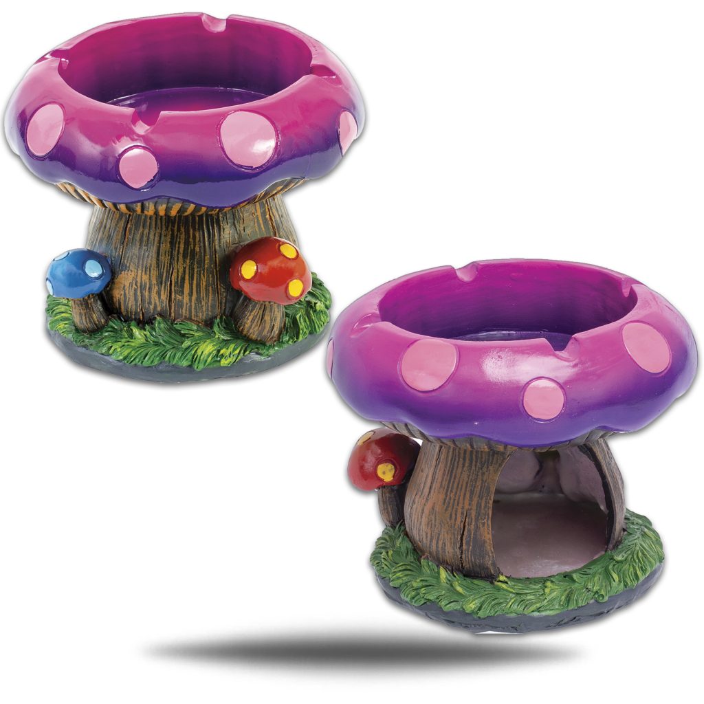 LARGE MUSHROOM TREE POLY STONE ASHTRAY - Empire Smoke Distributors