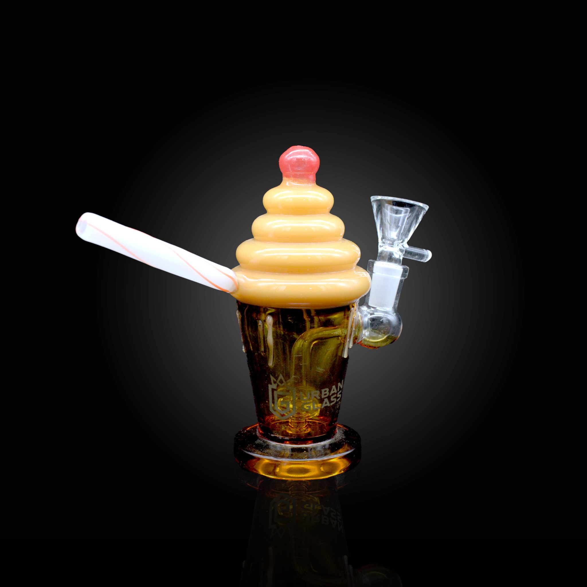 6″ SUNDAE URBAN GLASS WATER PIPE Empire Smoke Distributors
