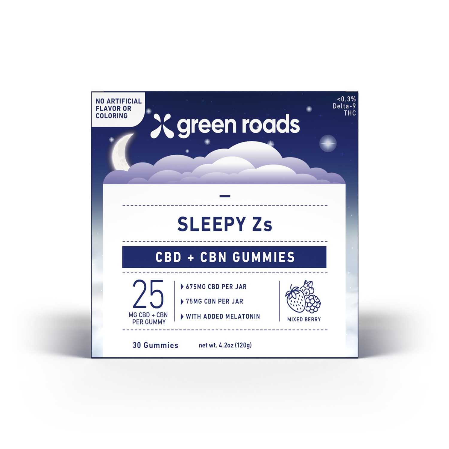 Green Roads Sleepy Zs Cbd Cbn Gummies 750mg Mixed Berry 30ct Jar Empire Smoke Distributors 7410