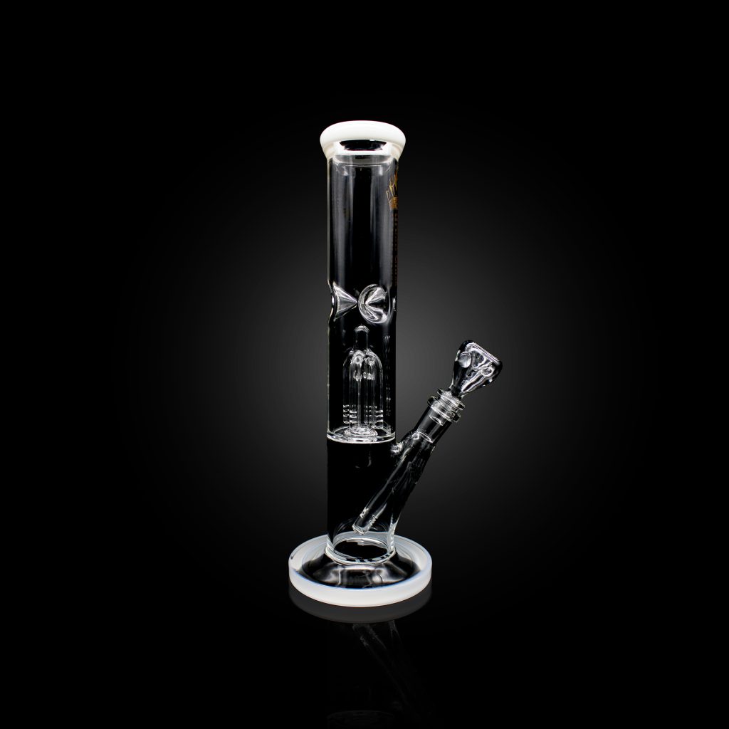 12'' URBAN GLASS WITH TREE PERC WATER PIPE WHITE Empire Smoke