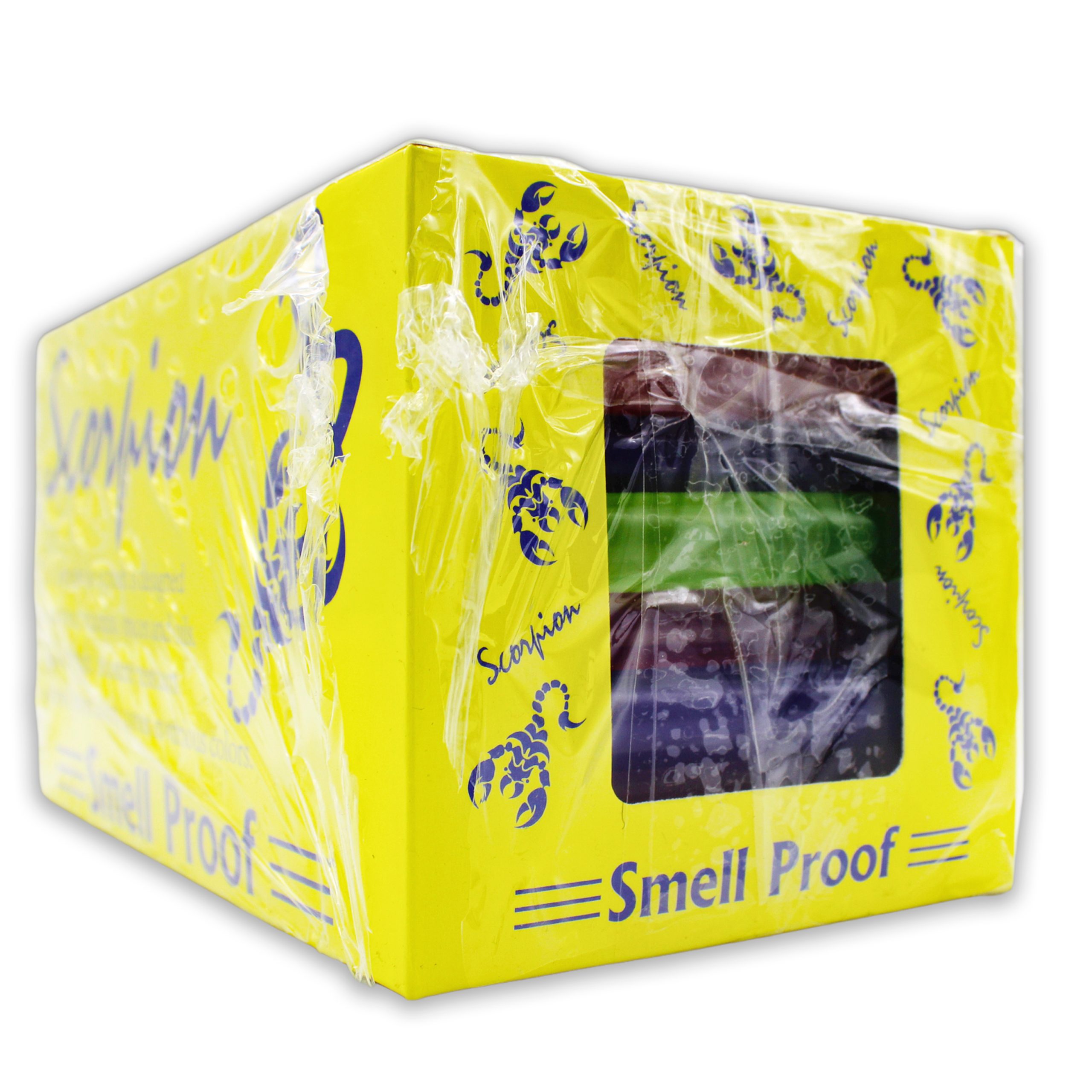 SCORPION SMELL PROOF TUBE COLOR MIXED 100CT BOX - Empire Smoke Distributors