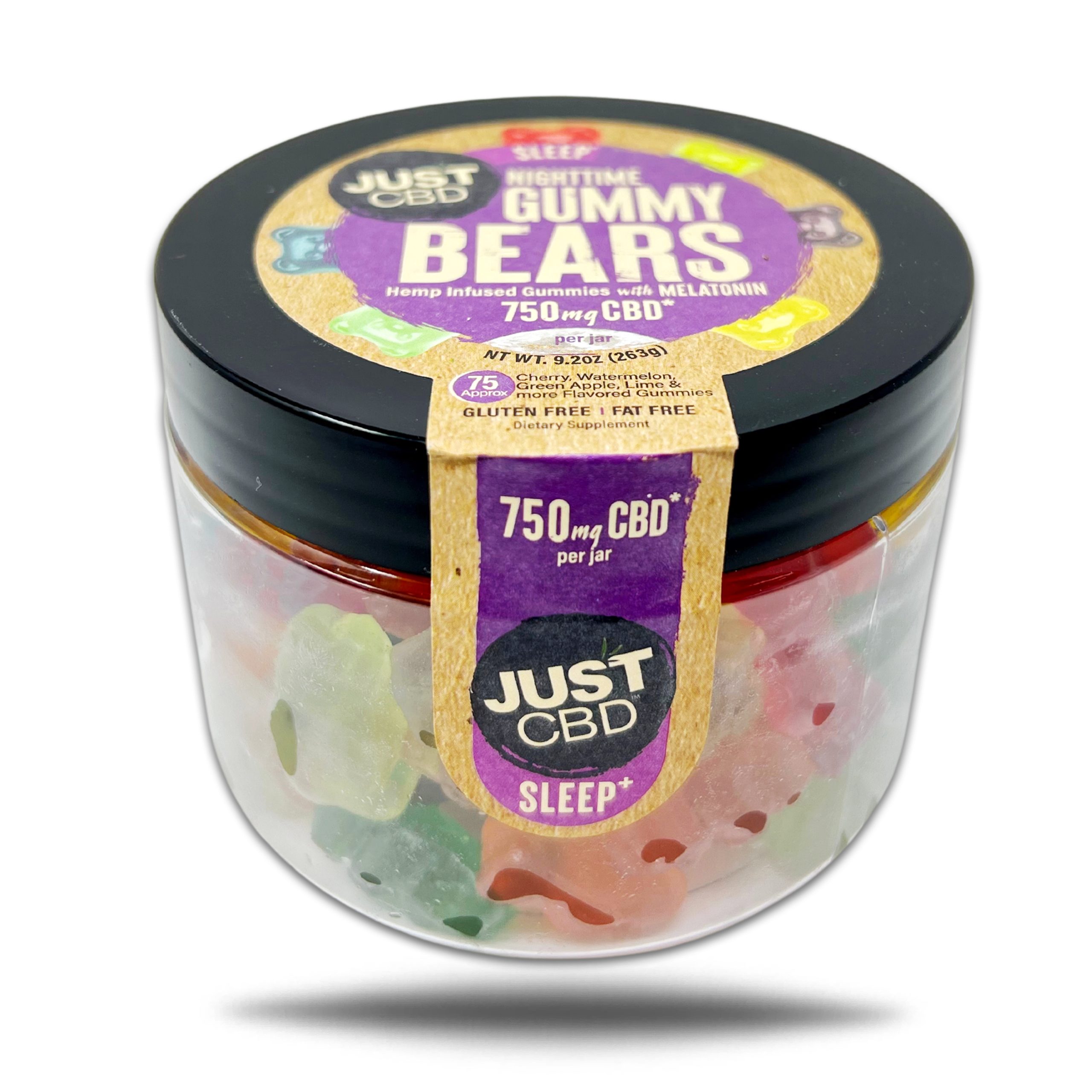 JUST CBD GUMMIES 750MG NIGHT TIME GUMMY BEARS Empire Smoke Distributors
