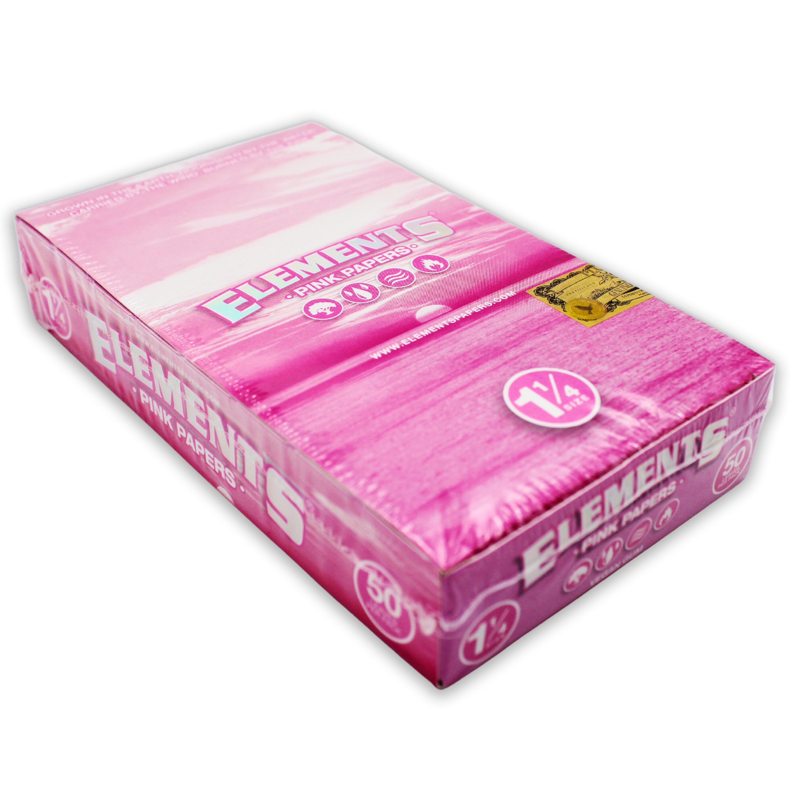 ELEMENTS PINK PAPERS 1.25 SLIM 50 PER BOX Empire Smoke Distributors