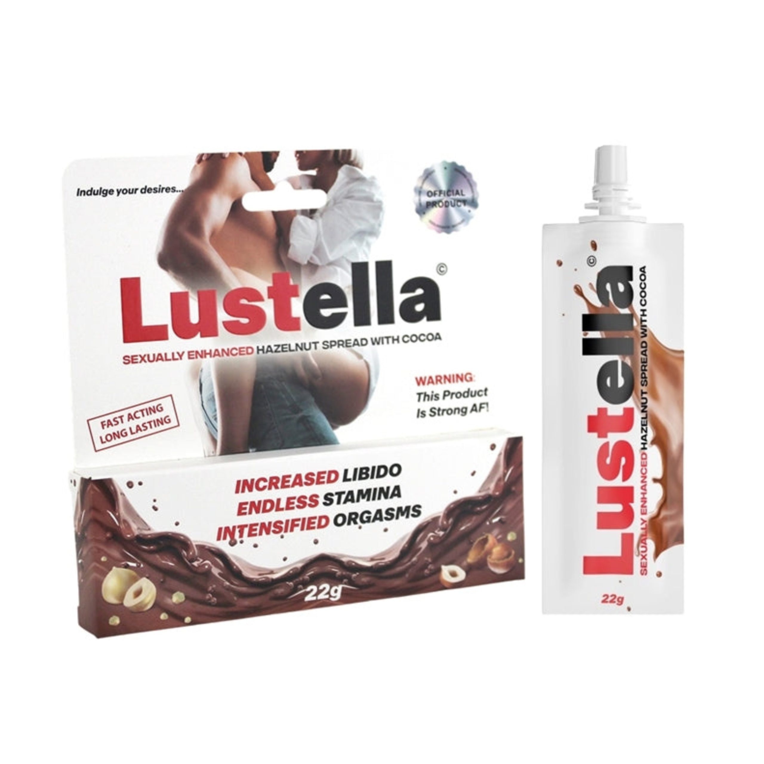 LUSTELLA HAZELNUT COCOA SPREAD 20CT BOX Empire Smoke Distributors