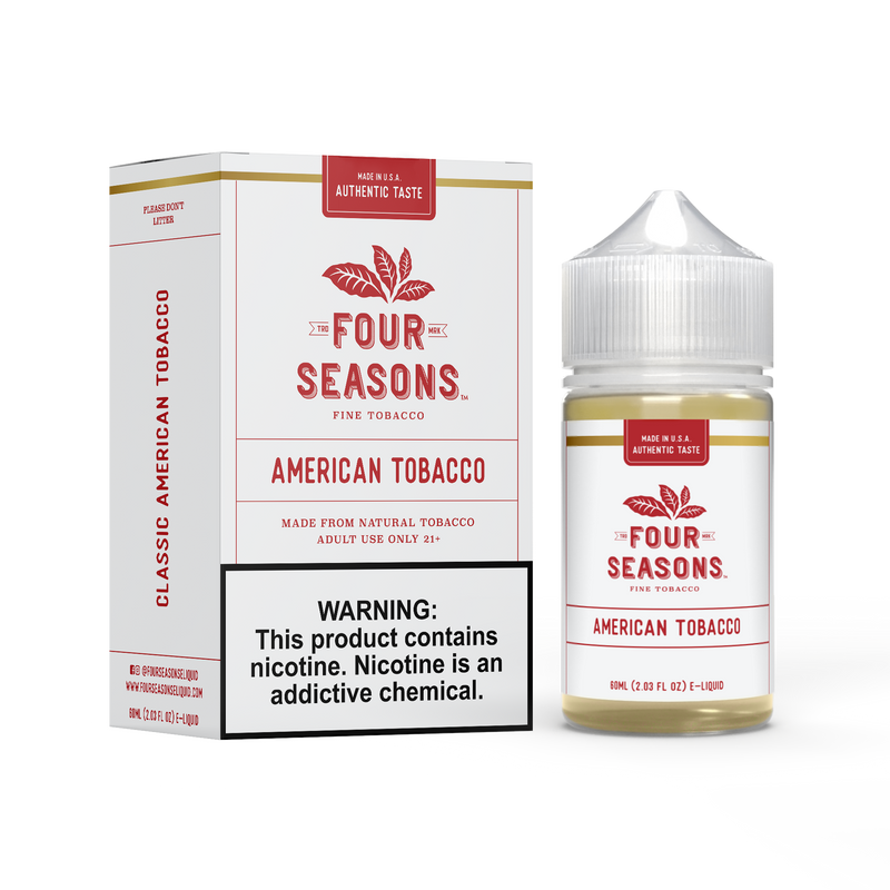 FOUR SEASONS E-LIQUID AMERICAN TOBACCO 6MG 60ML – Empire Smoke Distributors