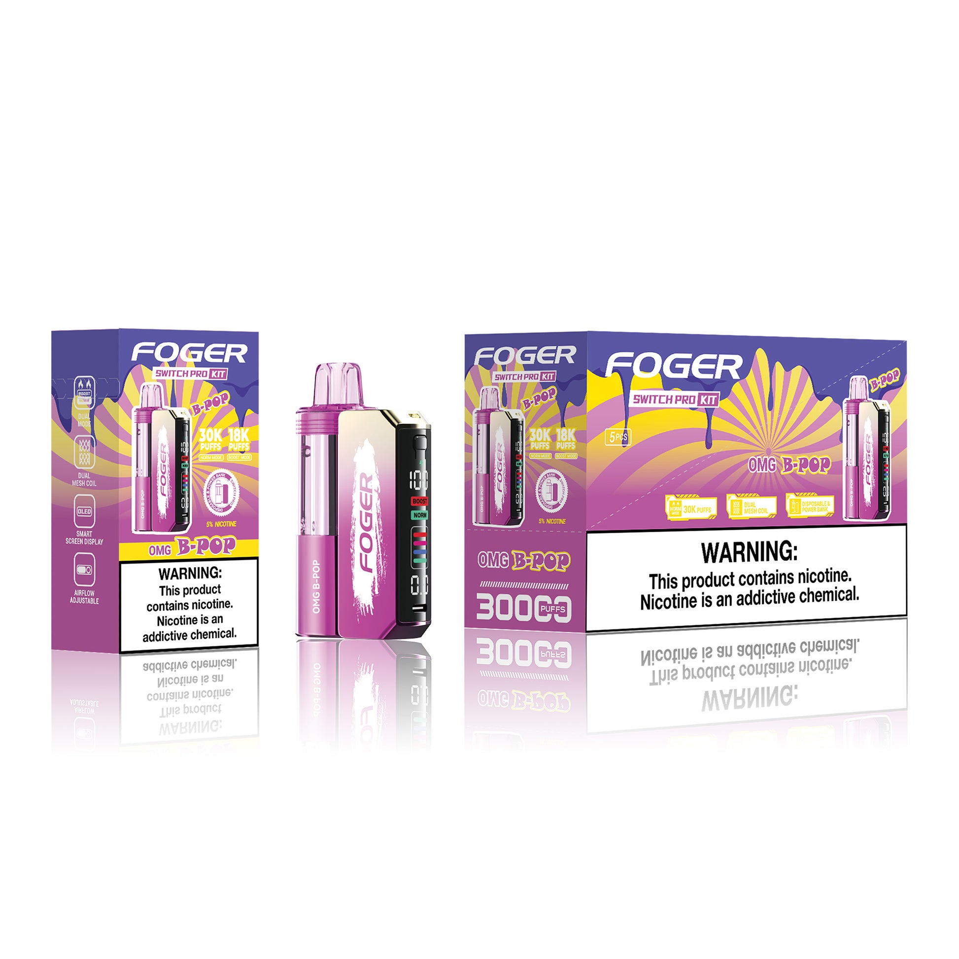 how much is elf bar vape Omg B-pop Foger Switch Pro Disposable For Sale FOGER SWITCH PRO KIT 30,000  PUFFS DISPOSABLE VAPE – OMG B-POP Foger Vape Pods
