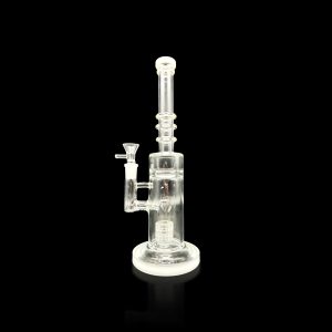 11'' SHOWER HEAD GLASS TOBACCO PIPE WHITE