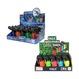 EAGLE ANGLE SINGLE TORCH LIGHTER PT116BN / PT116A BOX OF 20