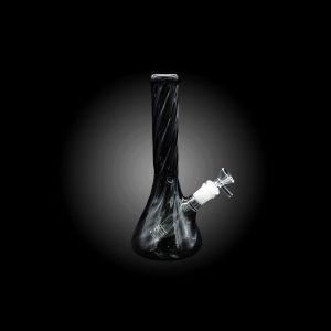 10'' SPIRAL BEAKER WATER PIPE BLACK