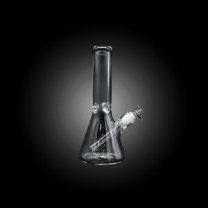 12'' CRYSTAL CLEAR BEAKER WATER PIPE CLEAR BLACK