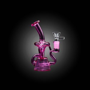 6" MINI TWIST RECYCLER WATERPIPE PINK