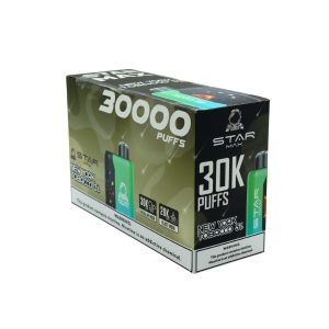 STARMAX GALAXY DISPOSABLE 30000PF NEW YORK TOBACCO 3% - BOX OF 5 (20000PF BLAST MODE)