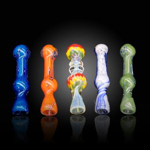 3'' GOLD FUMES AND LIGHT SHADED COLORS WITH DOUBLE MEDELY ONE HITTER 15CT JAR