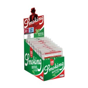 SMOKING SLIM MENTHOL FILTERS 120CT FILTERS PER BAG -10 BAGS PER BOX