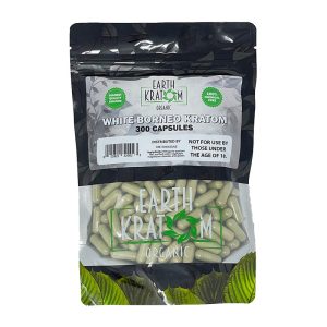 EARTH KRATOM 300CT CAPSULE WHITE BORNEO