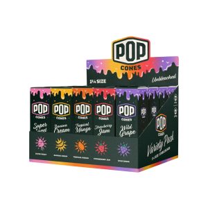 POP CONES 1.25 UNBLEACHED VARIETY PACK 6CT PACK -BOX OF 25 PACK