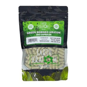 EARTH KRATOM 300CT CAPSULE GREEN BORNEO