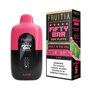 FRUITIA X FIFTY BAR DISPOSABLE 20000PF BERRY POP (B-POP) -BOX OF 5