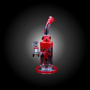 11.50'' COLOR PAINT DRIP WATERPIPE RED