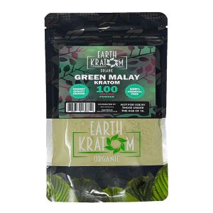 EARTH KRATOM 100GM POWDER GREEN MALAY