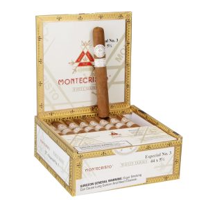 MONTECRISTO WHITE ESPECIAL #3 (44X5 1/2) BOX OF 27