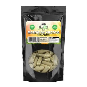 EARTH KRATOM 65CT CAPSULE MAENG DA